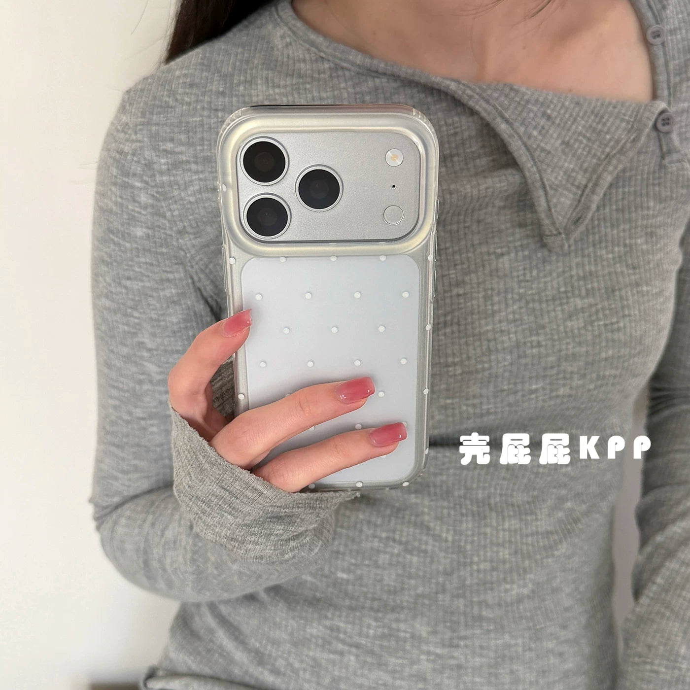 Shell butt KPP yarımkeçirici dalğa nöqtəsi sevimli cizgi filmi asqı ins15 17pro Apple 17ProMax mobil telefon qutusu iPhone16/17 yeni 16Promax qoruyucu örtük 15pro yumşaq
