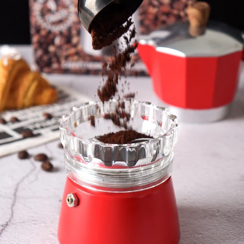 Moka qab toz dispenseri qəhvə tozu toplayıcı toz doldurucu toz toplayıcı üzük artefakt üzük qəhvə cihazı aksesuarları toz toplayıcı