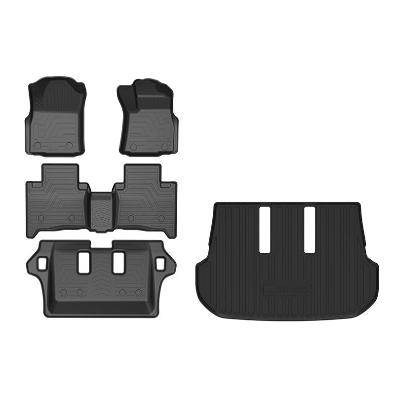 Toyota Fortuner sağ sükanlı avtomobillər üçün döşəmə örtükləri, TPE baqaj örtükləri, suya davamlı rezin xalçalar və avtomobil ayaqaltıları üçün uyğundur.