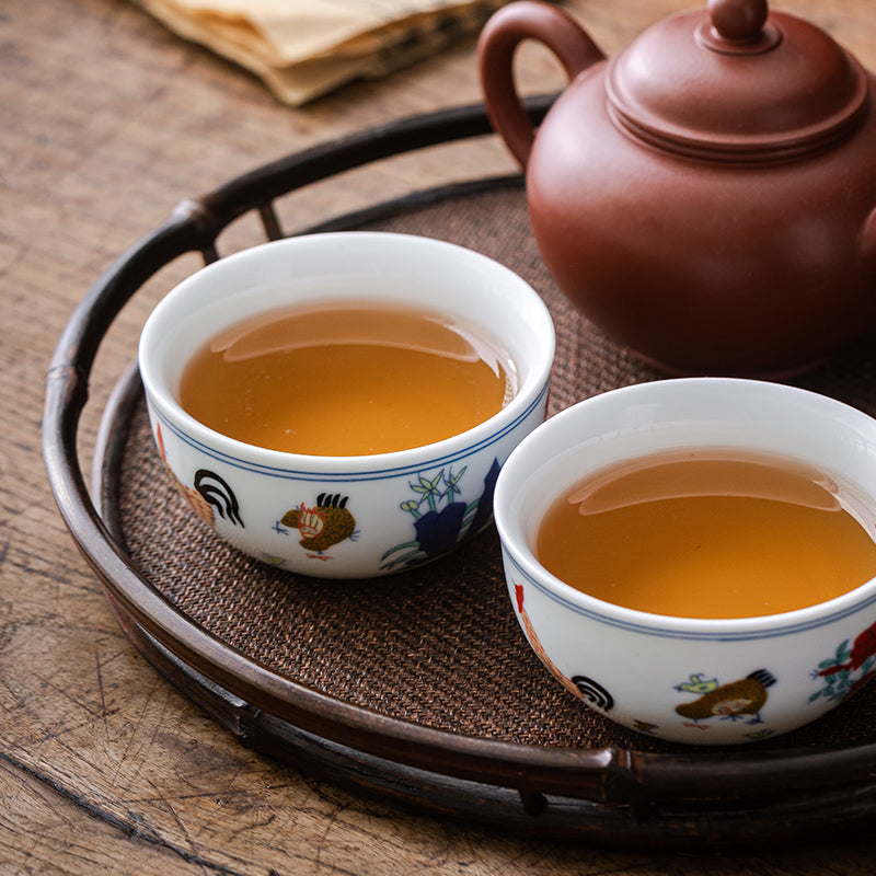 280 milyon Ming Dynasty Chenghua Doucai Toyuq Silindr Kuboku Dehua Əl istehsalı Antik Kung Fu çay dəsti Çay İçməli Ev Master Kuboku