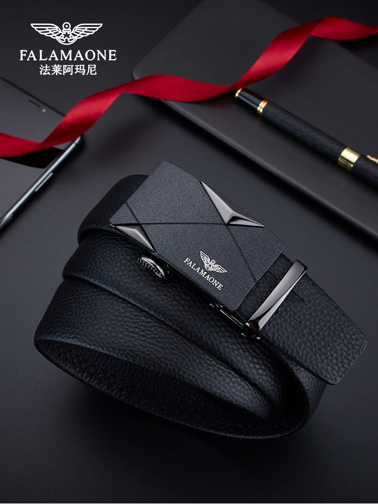 [Ad Günü Hədiyyəsi] Kişilər üçün Fala Armani Dəri Kəmər və Pulqabı Dəsti - Sevgili/Ər üçün Orijinal Dəri Kəmər/Bürc