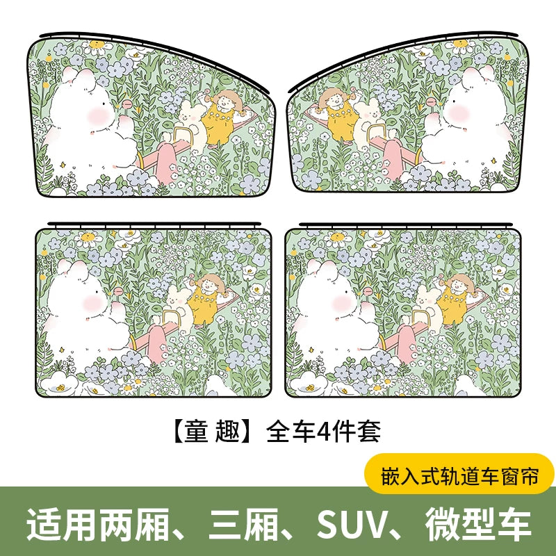 BYD Railway Car Sunshade Dolphin Plus DMMI Song Pro Han EV Yuan Tang Qin Car Interior Sunshade