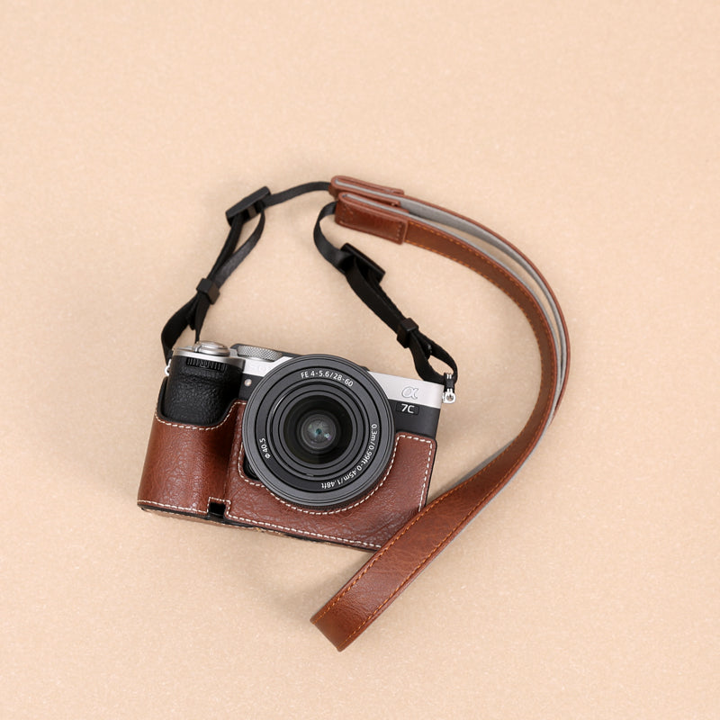 Sony A7C2 Qoruyucu Çanta A7M4 Kamera Çantası Dəri Çanta Baza a7r5 Mikro SLR Baza ZVE10/A7C İkinci Nəsil