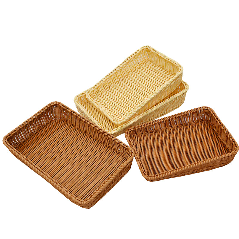Təqlid rattan meyvə səbəti qəlyanaltı qəlyanaltı meyvə və tərəvəz səbəti supermarket saxlama səbəti plastik ekran səbəti meyvə səbəti ekran səbəti