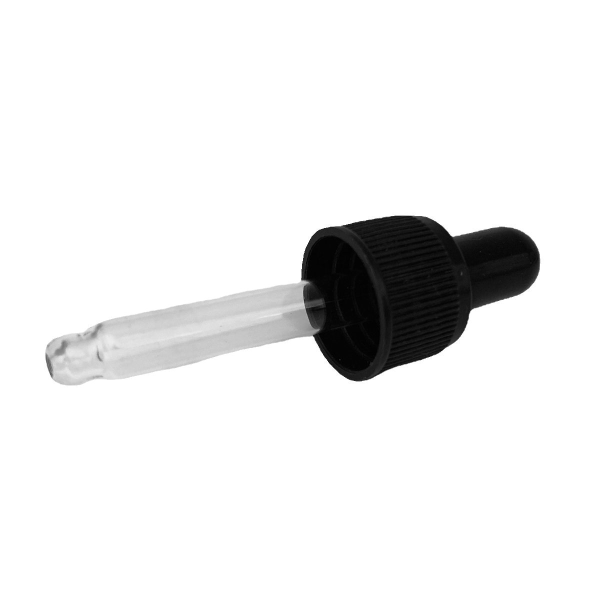 18 diş damcı üzük qara rezin baş damcısı efir yağı şüşəsi aksesuarları yb şüşəsi doTERRA şüşəsi üçün uyğun yivli üzük damcı qapağı
