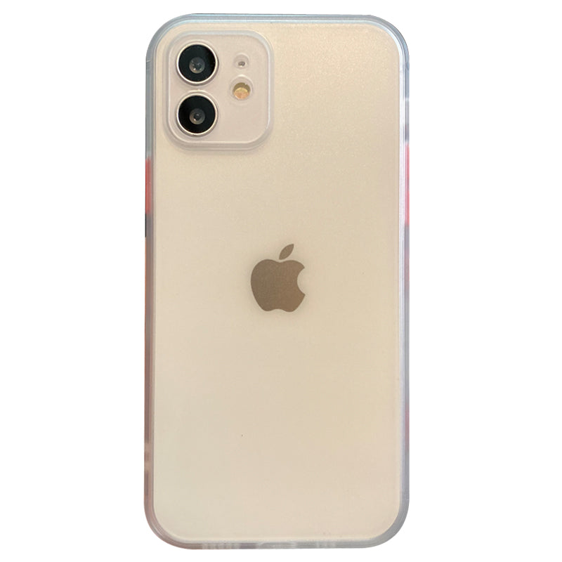 Apple 12 üçün uyğun sadə qara və ağ mobil telefon qutusu düz kənar iphone11 qoruyucu örtük 16promax cüt 15pro şəffaf 13 ziddiyyətli rəng 14 hər şey daxil olmaqla kənar XR mobil telefon qutusu 8plus