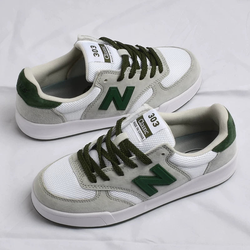 New Balance 303 idman ayaqqabıları, yüngül, çoxfunksiyalı, retro kişi ayaqqabıları, dəbli Koreya üslublu qadın ayaqqabıları, gündəlik, dəbli, sürüşməyən, trend brend.