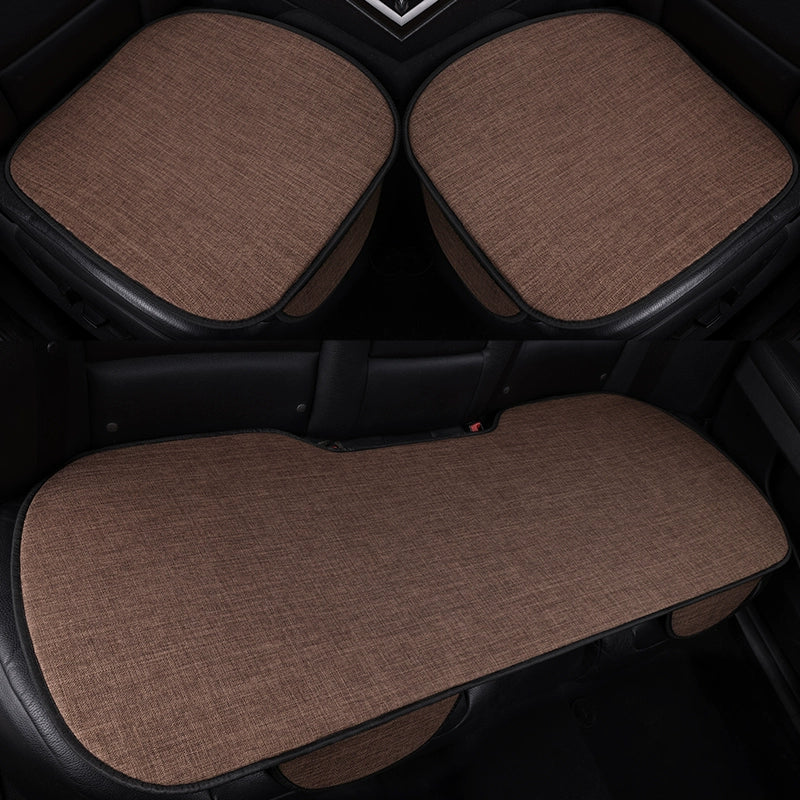 Avtomobil Yastığı Bütün İl Boyu Neytral Kətan Kiçik Bel Yay Nəfəs ala bilən Pambıq Kətan Sürüşməyən Sərin Yastıq Minimalist Oturacaq Örtüsü Oturacaq Yastığı