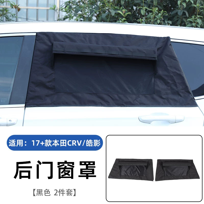 Günəşdən qorunma, istilik izolyasiyası, məxfilik və həşəratların qarşısının alınması üçün 2017-2025-ci illərin Honda CRV/Breeze açıq hava düşərgə avtomobilinin pəncərə örtüyü, günəşdən qoruyucu pərdə.