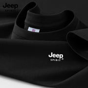 JEEPSPIRIT Jeep 260G ağır çəkili təmiz pambıq qısaqol köynək kişi çox yönlü böyük ölçülü boş paltar kişi qısaqol köynək