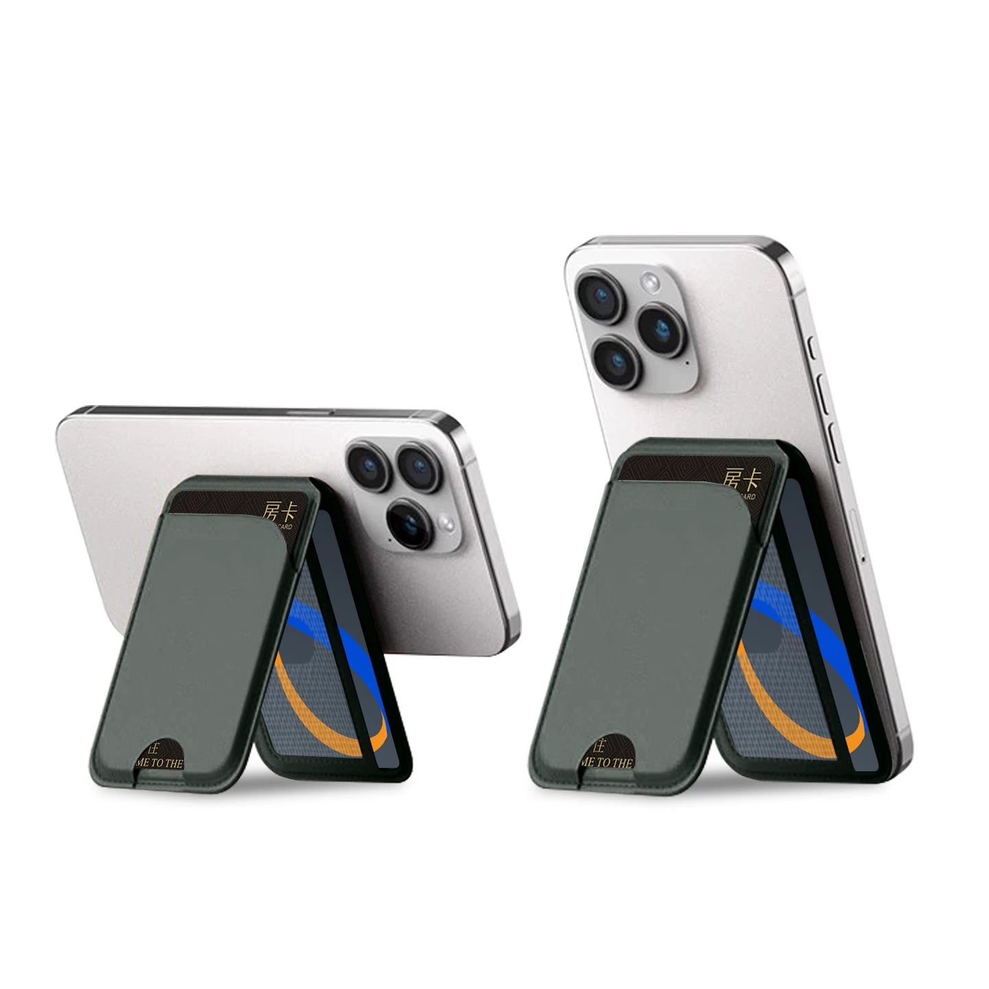 2025 Yeni Magsafe Kart Tutucu Maqnit Telefon Stendi Masaüstü Qatlanan Portativ Arxa Etiket Çoxfunksiyalı Aksesuar