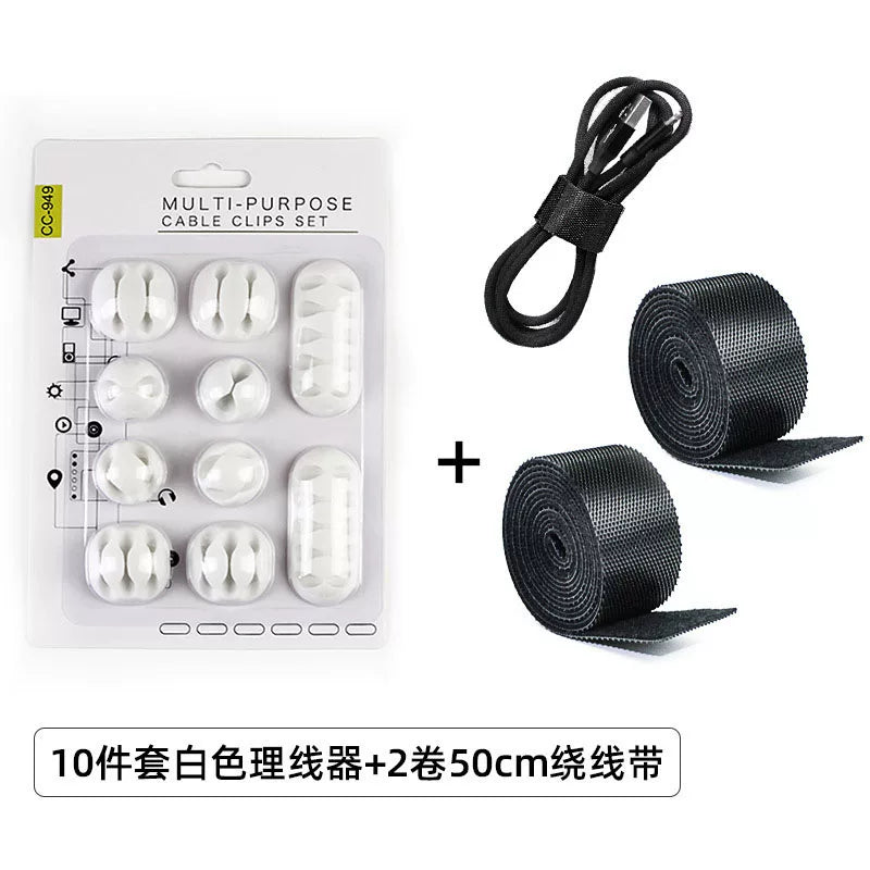 Məlumat kabeli şarj cihazı tutacağı, masaüstü kabel təşkilatçısı, saxlama klipi, divar stikeri, yataq yanındakı kabel klipi, mobil telefon kabel tutacağı.