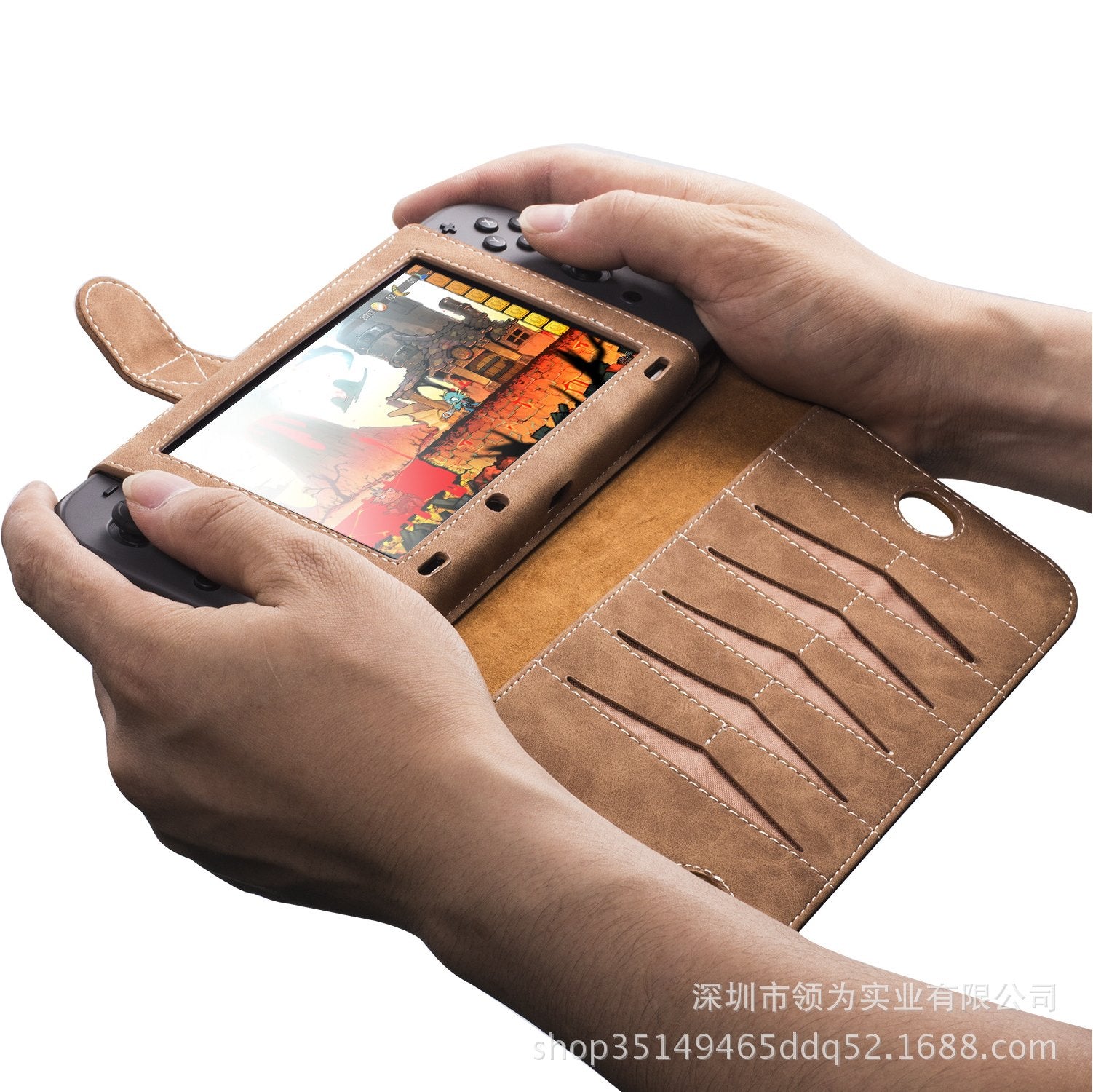 Nintendo keçid kartı qoruyucu qutu ns çoxfunksiyalı aksesuar saxlama çantası flip dəri qutusu orijinal dəri OLED qutu qutusu