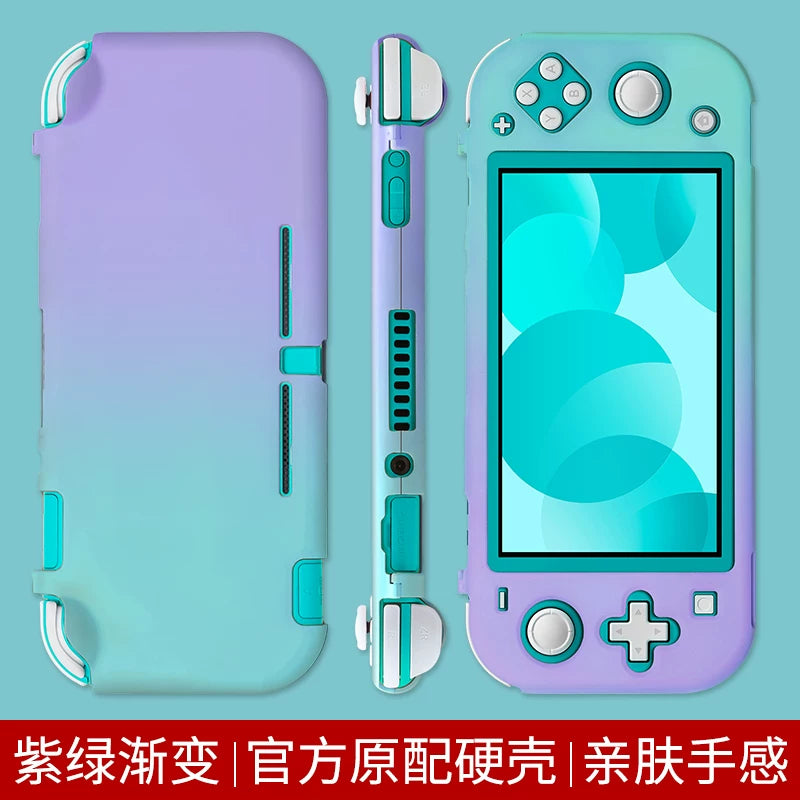 Youchengbang switch lite qoruyucu qabıq, Nintendo nsl üçün uyğun olan hərtərəfli əhatəli qabıq şəffaf sərt qabıq ns ultra nazik inteqrasiya olunmuş silikon tutacaq örtüyü oyun konsolu aksesuarlarının sahibi