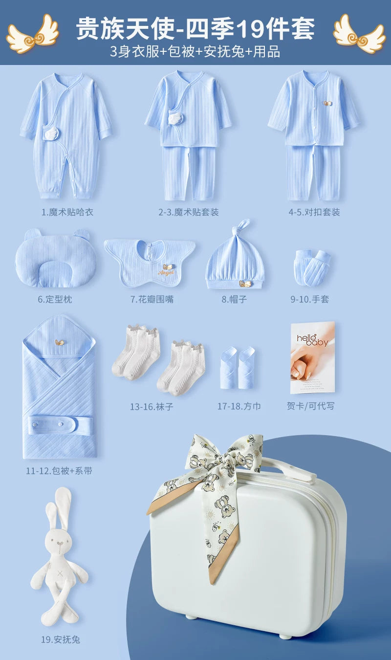 Körpə hədiyyə dəsti, yeni doğulmuş körpə üçün geyim və ləvazimatlar, yeni doğulmuş körpənin dolunay bayramı hədiyyəsi, yeni ana üçün yüksək səviyyəli hədiyyə.