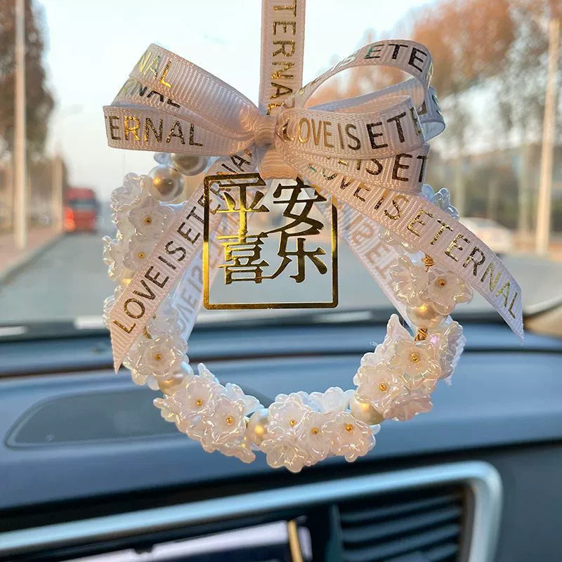 2025 Yeni Avtomobil Asqıları İnternet Məşhur Avtomobil Arxa Görünüş Güzgüsü Asma Qadın Avtomobili Yüksək səviyyəli Kulonlar Ornamenti Safe Joy