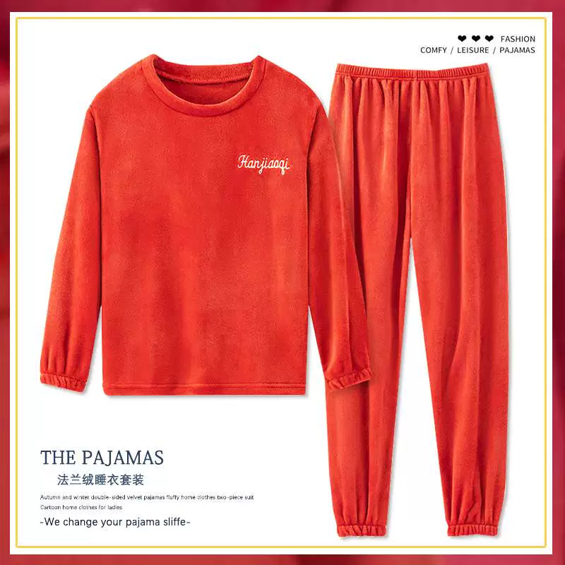 cütlük pijama dəsti qış qadın kişilər pijama ev geyimləri pijama