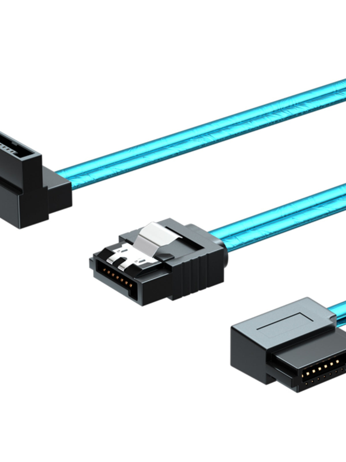 SATA3.0 məlumat kabeli SATA3 alüminium folqa 6GB kompüter sabit disk kabeli 10/15/20/40/100sm düz dirsək