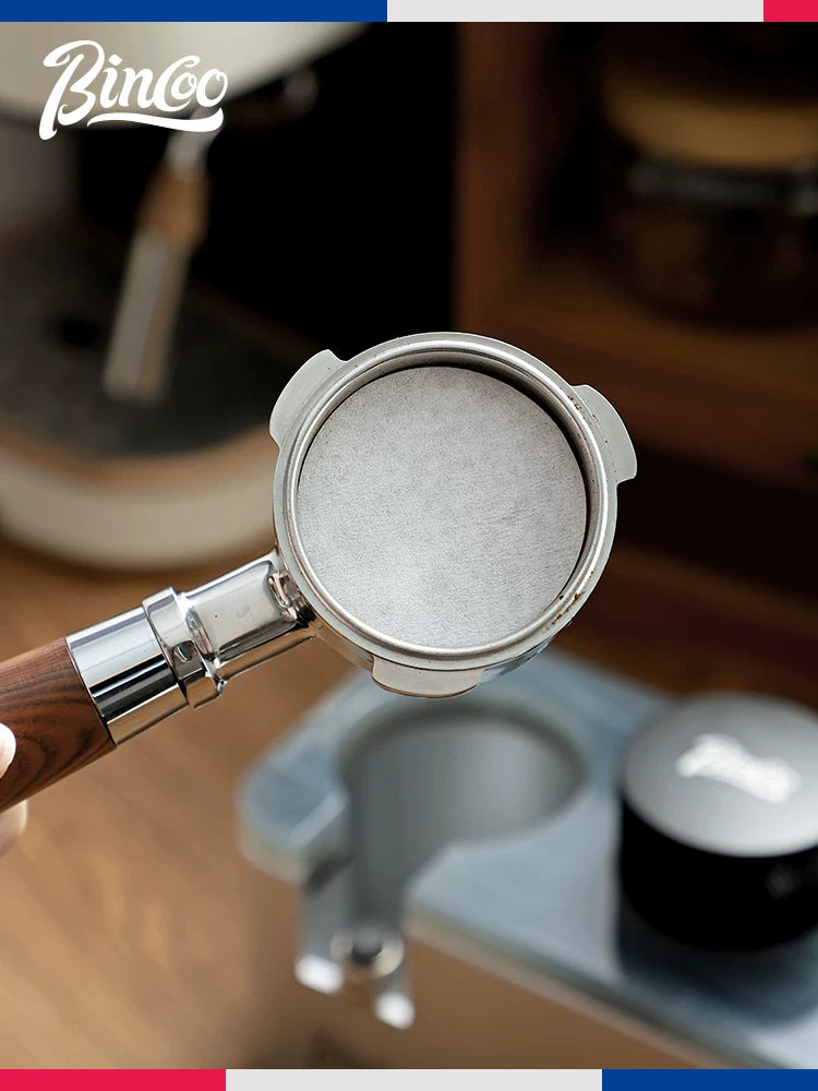 BinCoo espresso maşınının tutacağı 100 ədəd filtr dəyirmi toz qabı filtr kağızı 51/53/54/58mm universal