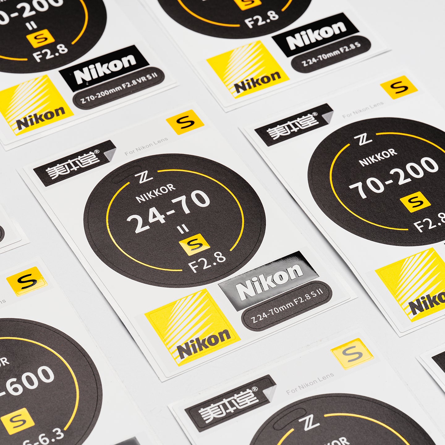 Meihondo Nikon obyektivinin arxa qapağı modeli stikeri (Nikon) Z seriyalı obyektiv modelinin identifikasiyası stikeri qoruyucu film aksesuarları 3M üçün uyğundur