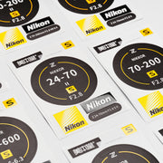 Meihondo Nikon obyektivinin arxa qapağı modeli stikeri (Nikon) Z seriyalı obyektiv modelinin identifikasiyası stikeri qoruyucu film aksesuarları 3M üçün uyğundur