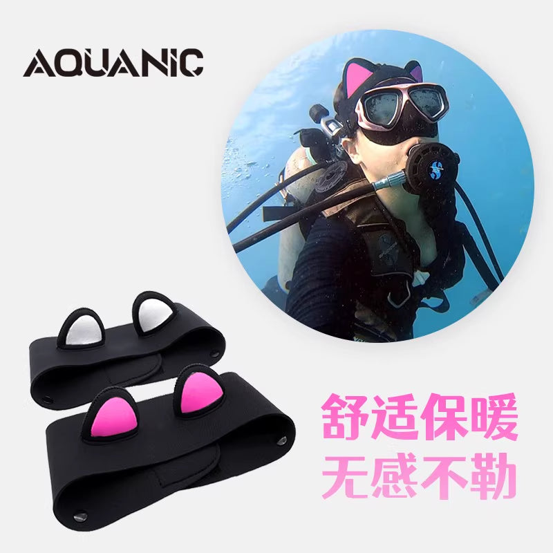 Dalğıc üçün baş bandı snorkeling qadın cizgi filmi sevimli isti günəşdən qoruyan sörfinq üzgüçülük üçün baş bandı küləyə davamlı baş bandı