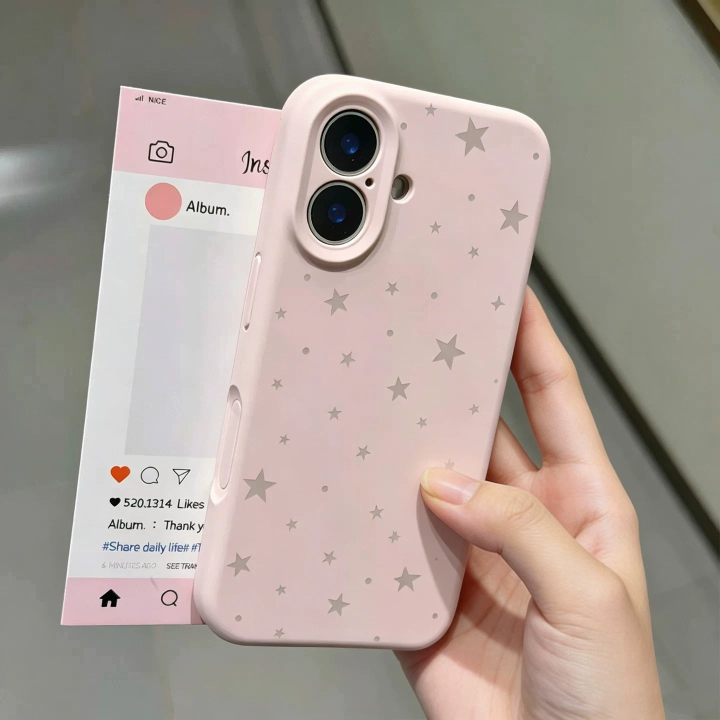 Uston Apple 17 mobil telefon qutusu üçün uyğundur iphone17promax yeni maye silikon 16 sevgi 14 mavi ins külək 13 qoruma max hər şey daxil AI düyməsi 16pro sadə 17pro dəsti