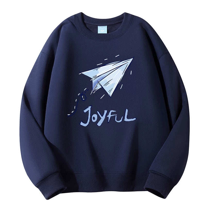 GLM Kişi və Qadınlar üçün Yun Astarlı Dəyirmi Yaxalı Sviter, Payız/Qış İstiliyi, Ağır Çəkili Stil, Amerika Boş Forması, Dəbli Brend Əsas Qat, Kişi Geyimləri