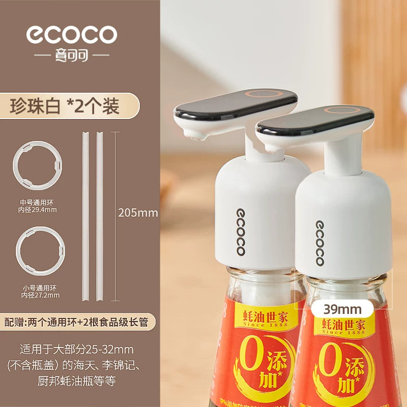 ecoco istiridyə sousu sıxan məişət tənzimləyicisi universal nasos başlığı xüsusi istiridyə sousu şüşəsi artefakt qida dərəcəli sıxmaq üçün başlıq