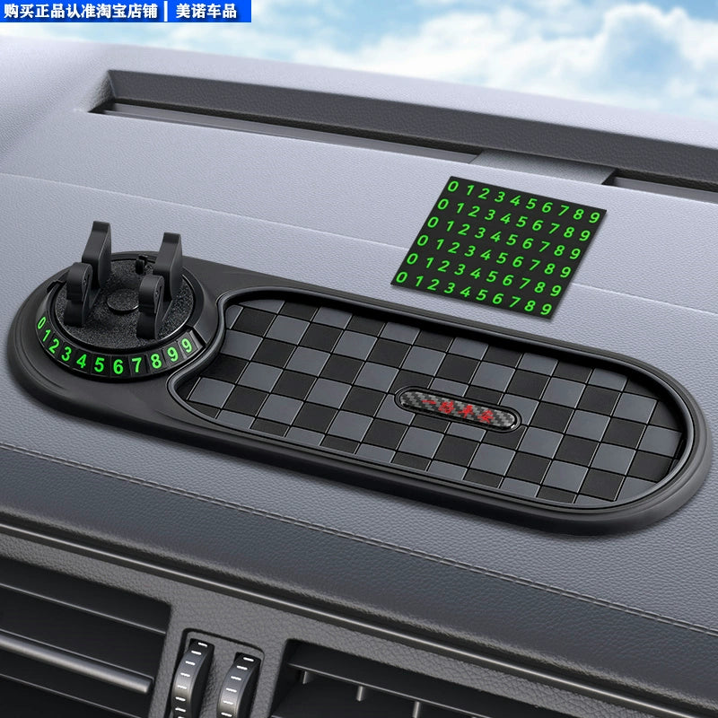 Avtomobil sürüşməyən döşəyi Yüksək temperatura davamlı Avto Avtomobil Dekorasiya Mərkəzi Konsolu Alət paneli Mobil Telefon Sabit Saxlama Məkanı Rezin Mat