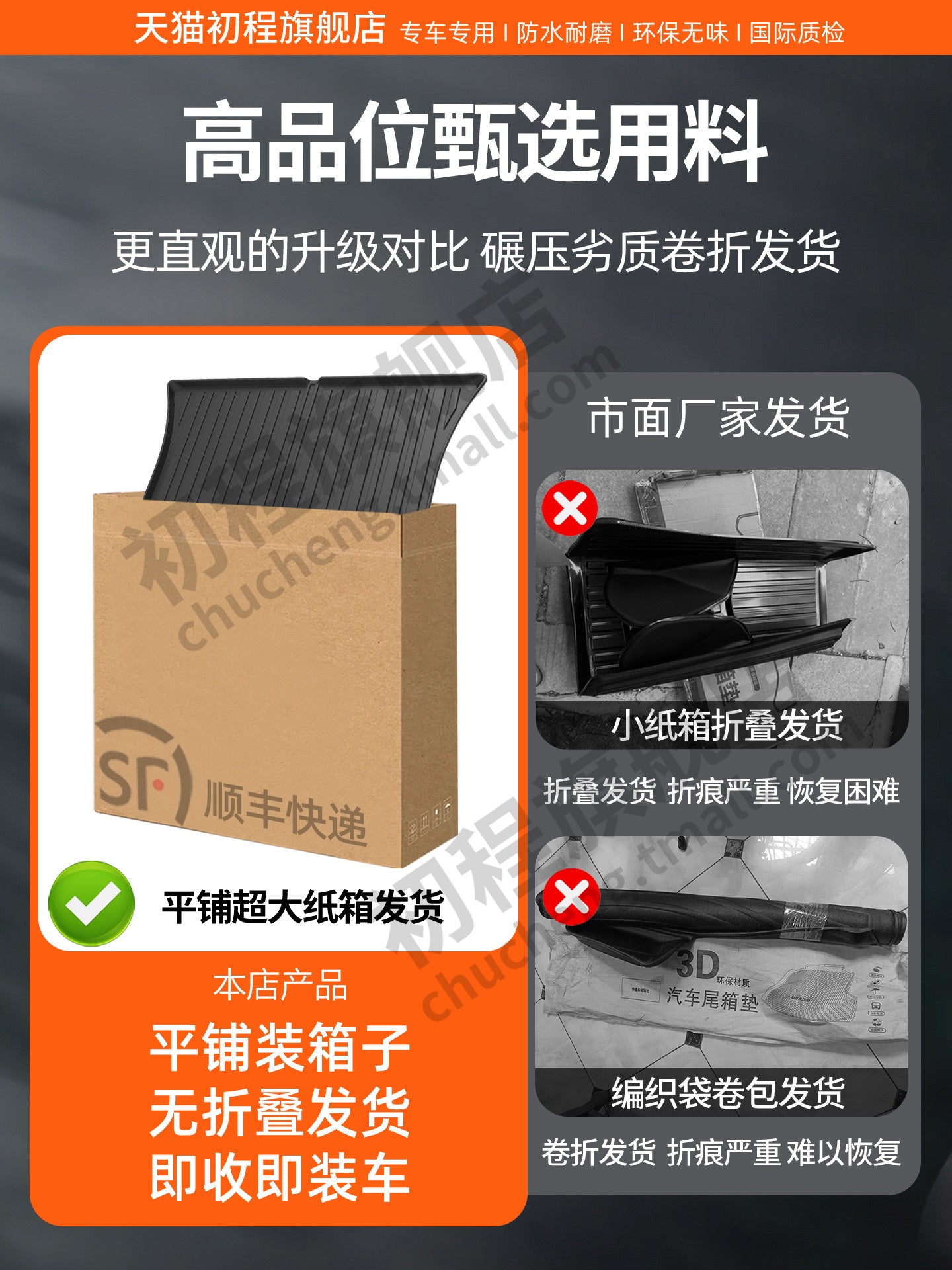 Infiniti QX70, QX30 və QX50L modifikasiya hissələri və ləvazimatları üçün uyğun 25 növ düz TPE baqaj döşəməsi