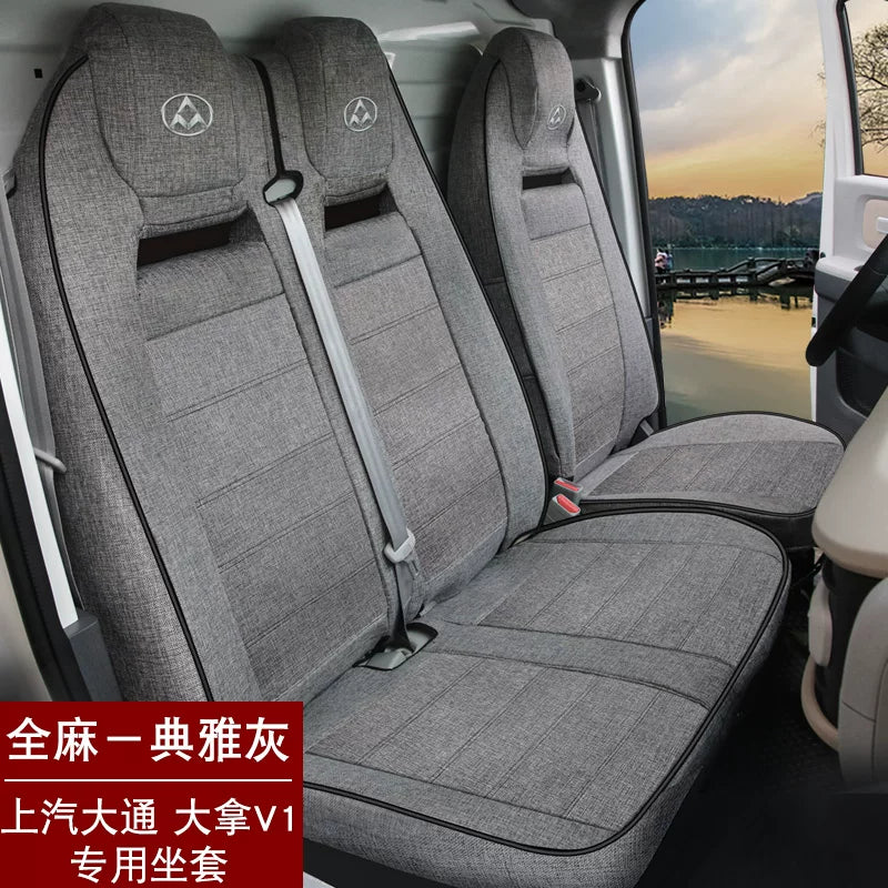 Maxus V80, Maxus EV30, V70 və V90 sərnişin/yük avtomobilləri modelləri üçün Maxus V1L kətan oturacaq üzlükləri - hər şey daxil
