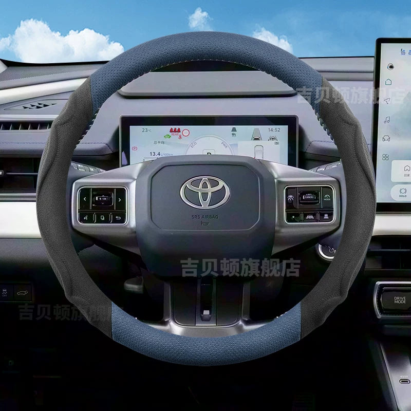 Qış üçün 2026 Toyota Wildlander sükan örtüyü, ultra nazik zamşa, sürüşməyən, təri udma qabiliyyətinə malik avtomobil sükan örtüyü üçün uyğundur.