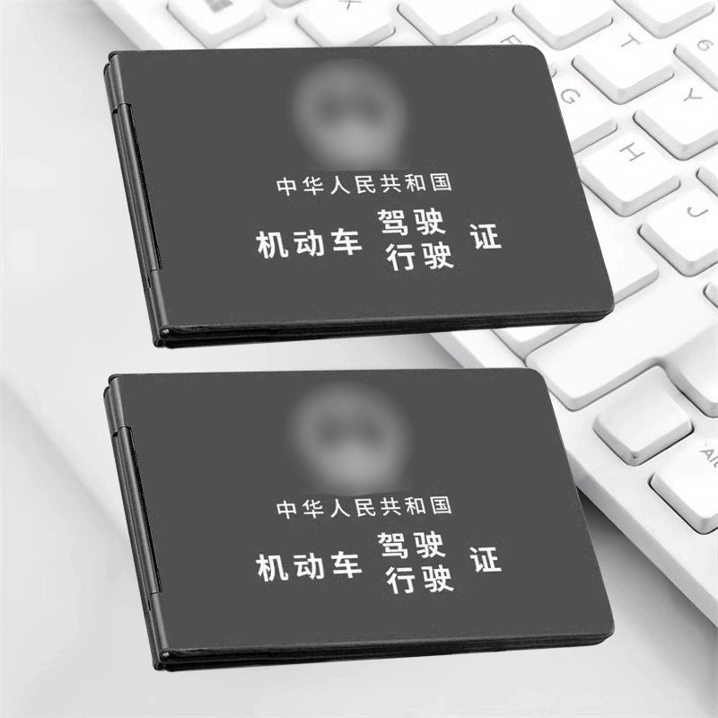 Alüminium Alaşımlı Motorlu Nəqliyyat vasitəsi Sürücülük Vəsiqəsi və Avtomobil Qeydiyyatı Kartı Çantası İkisi Bir Arada 2025 Yeni Model Sürücü Lisenziyası Sənəd Sahibi Kart Sahibinin Çantası