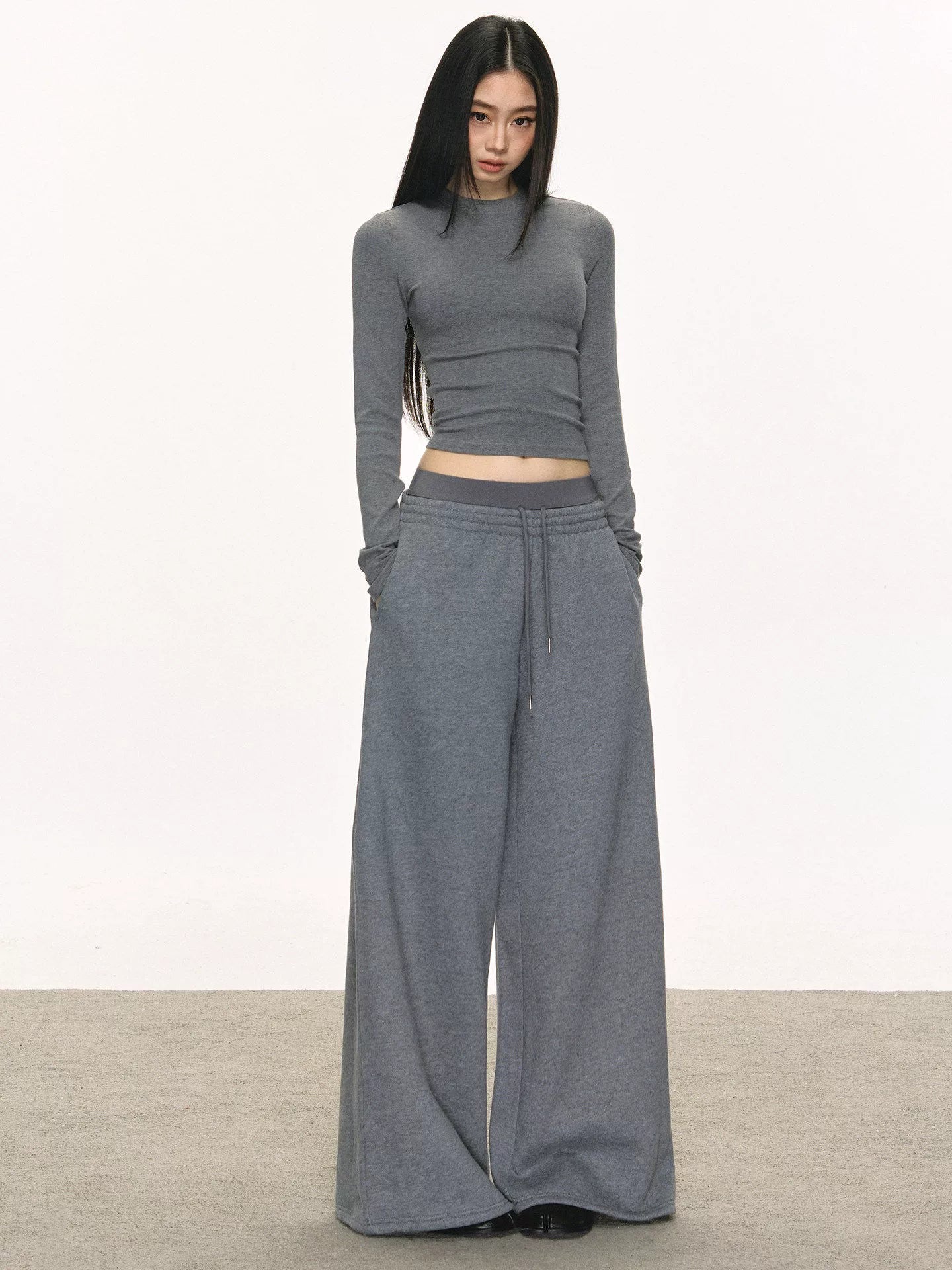 Anna Anae Merlad Qadınlar üçün Sweatshirt Dəsti, Yaz/Payız, Üç Hissəli Dəst (Qəhvəyi Daxili Təbəqə, Xarici Təbəqə, Sweatpants)