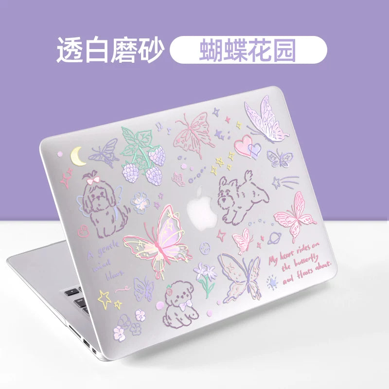 Apple macbook hava qoruyucu qutu 2025 üçün uyğundur yeni airm4 qoruyucu qutu 14 düymlük macbookpro shell 15 düymlük 13 notebook mac kompüteri m3 nazik və yüngül 13.3 anti-payız 2024