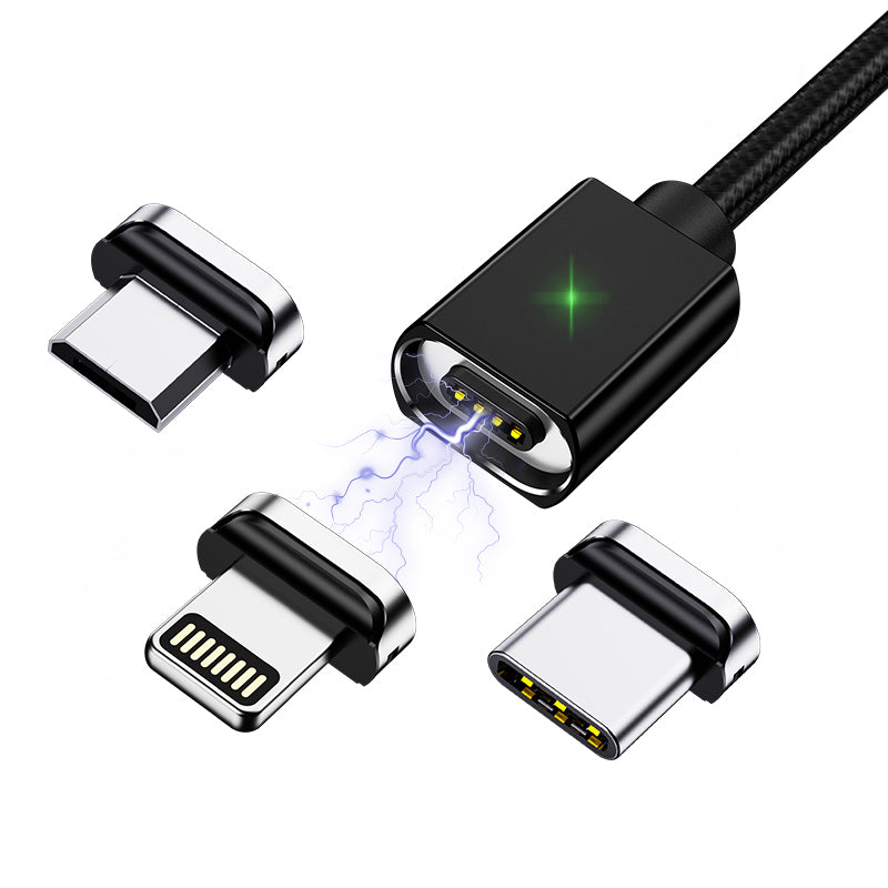 Maqnit məlumat kabeli 5a super sürətli doldurulan güclü maqnit başlıqlı flaş şarj cihazı Huawei və Apple üçün uyğun Android tip-c