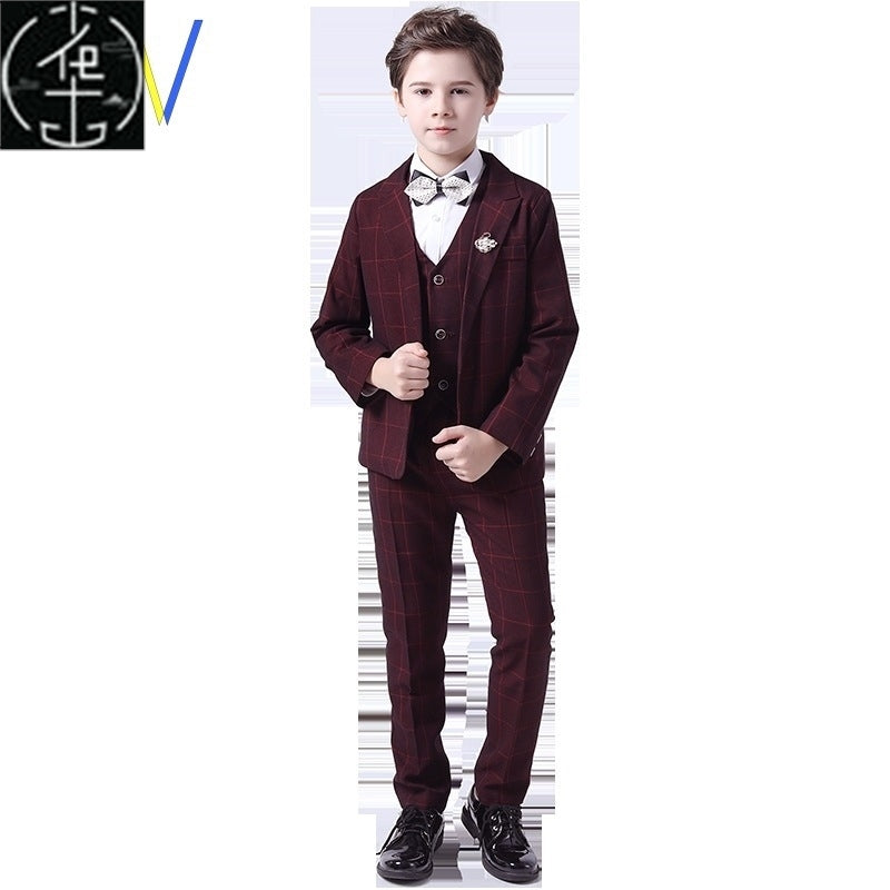 Uşaq oğlan kostyumu körpə oğlan rəsmi geyimləri gödəkçə şalvar dəsti