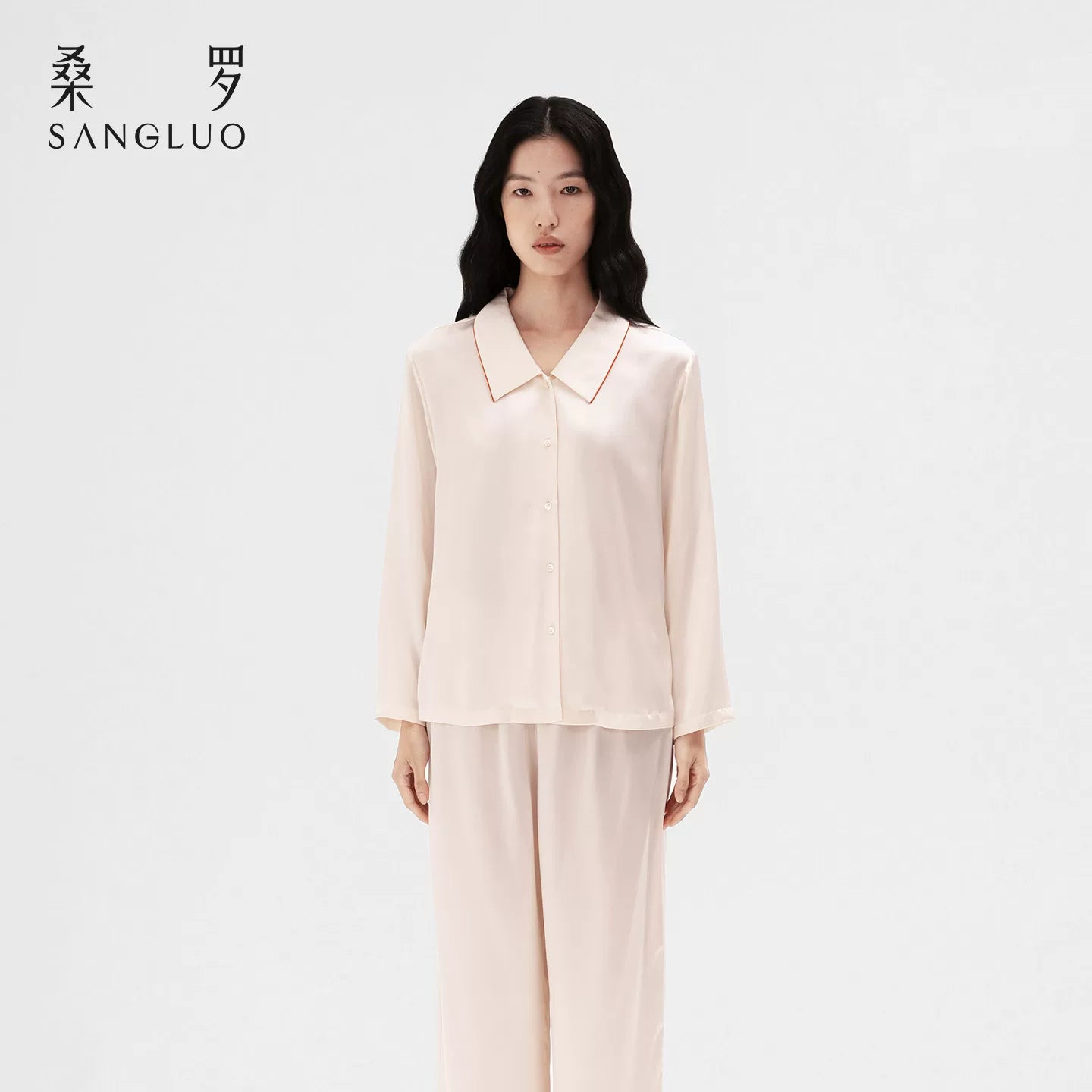 Super yumşaq" Sanluo ipək pijama dəsti xarici geyim üçün 100% tut ipək minimalist ipək ev paltarı hədiyyə qutusu