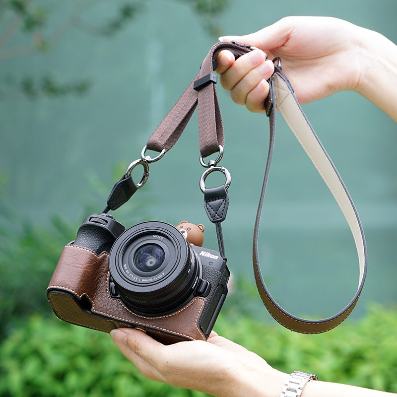 Nikon Z30 üçün uyğundur qoruyucu qutu Nikon z50 ikinci nəsil kamera çantası z30 qoruyucu qutu əsas dəri qutu nikon Z50ii kamera kəməri aksesuarları sevimli retro bəzək