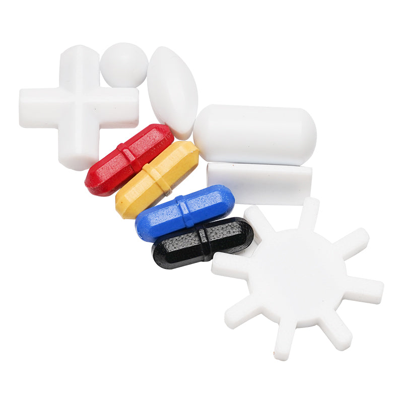 Leigu PTFE maqnit qarışdırıcı tipli A/B/C yüksək temperatura davamlı PTFE zeytunşəkilli silindrik maqnit laboratoriyası PTFE rotoru 5 10 15 20 25 30 40 50 70mm