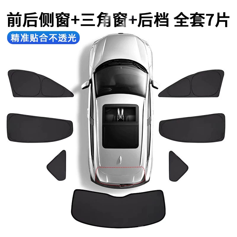 Günəşdən qorunma, istilik izolyasiyası, həşəratların qarşısının alınması, məxfilik, avtomobil pəncərə pərdəsi üçün Chery Exploration 06 avtomobil üçün torlu günəşdən qoruyucu pərdə uyğundur.