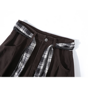 Chorlisa Retro Gündəlik Yük Şalvarı Qadınlar üçün 2025 Yeni Payız Maillard Yüksək Belli Seksual Geniş Ayaqlı Cins Şalvar