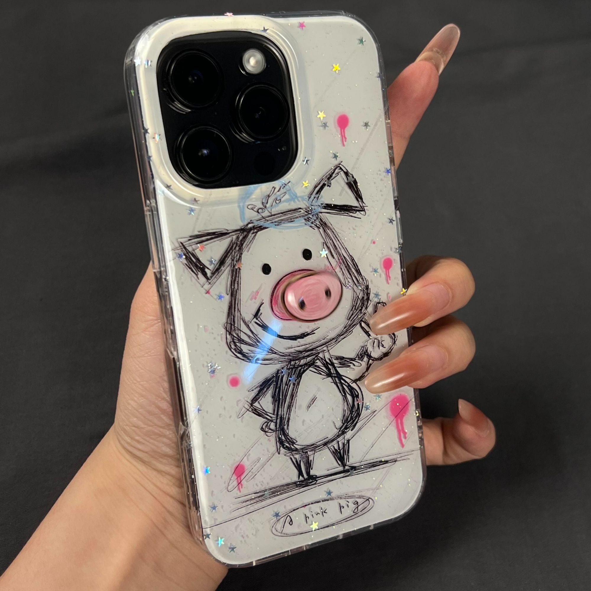 Sevimli Biye piggy Apple 16 promax mobil telefon qutusu iphone17 one plus 1314 qırmızı düyü k80 supreme darı 15 glory 3009080 qoruyucu örtük 50 Huawei mate706040