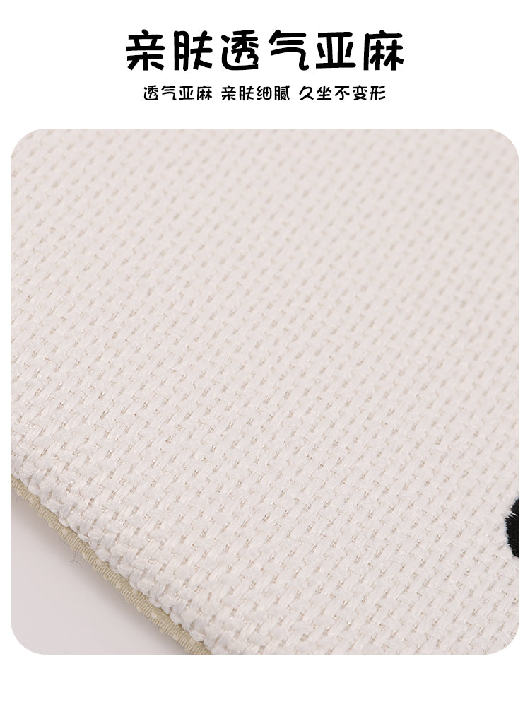 Kətan avtomobil oturacağı yastığı, bütün fəsillər üçün, çəhrayı, nəfəs alan, premium keyfiyyətli nazik avtomobil oturacağı üzlüyü/yastığı.