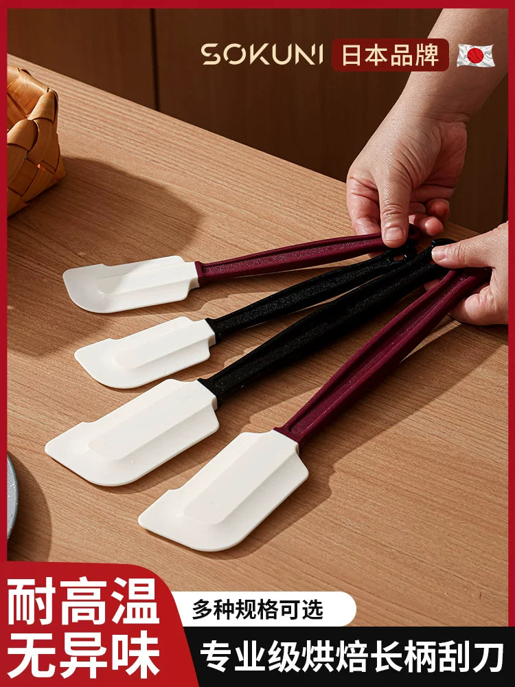 Yapon silikon spatula çörək kremi yayılmış spatula mətbəx yüksək temperatura davamlı böyük spatula yumşaq kazıyıcı çörəkçilik mürəbbəsi
