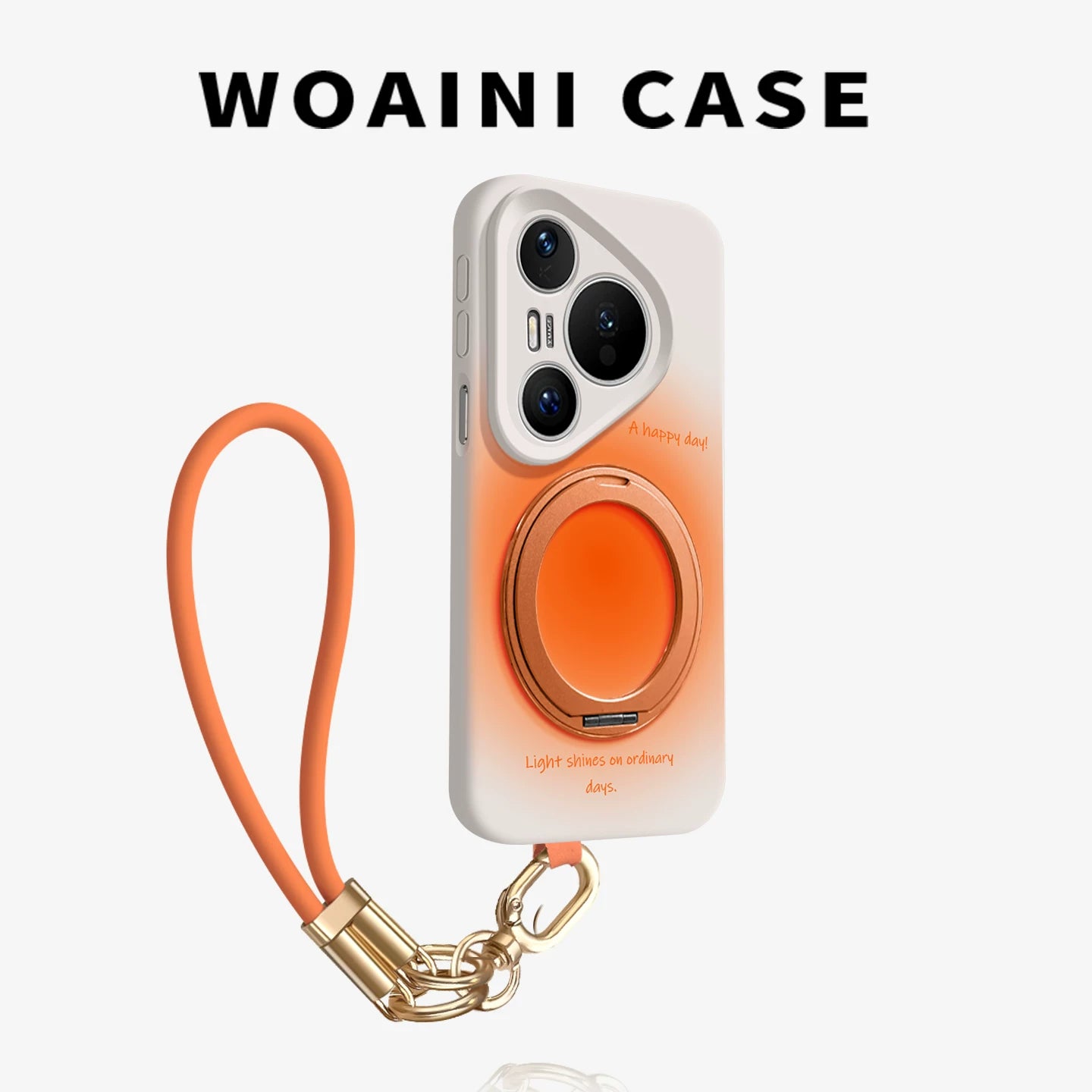Woaini Huawei pura90promax mobil telefon qutusu üçün uyğundur açıq sarı 70ultra yeni maye silikon p80 lens hər şey daxil p60pro dayaq mötərizəsi pura70 əl ipi pro + düşməyə qarşı