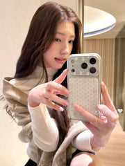 Yuri Park ins Koreya qış parıldayan ulduz xətləri qar adamı maral 17 17pro Apple 17ProMax mobil telefon qutusu iPhone16 hər şey daxil 14 yeni 16Promax qoruyucu örtük