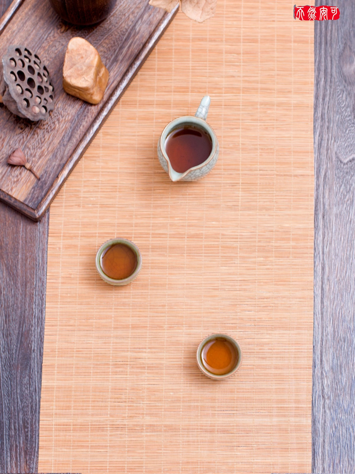 Çay mat bambuk mat bambuk pərdə döşəyi Yapon Zen izolyasiyalı masa bayrağı ikitərəfli çay dəsti aksesuarları Kung Fu çay bambuk çay mat çay nimçəsi