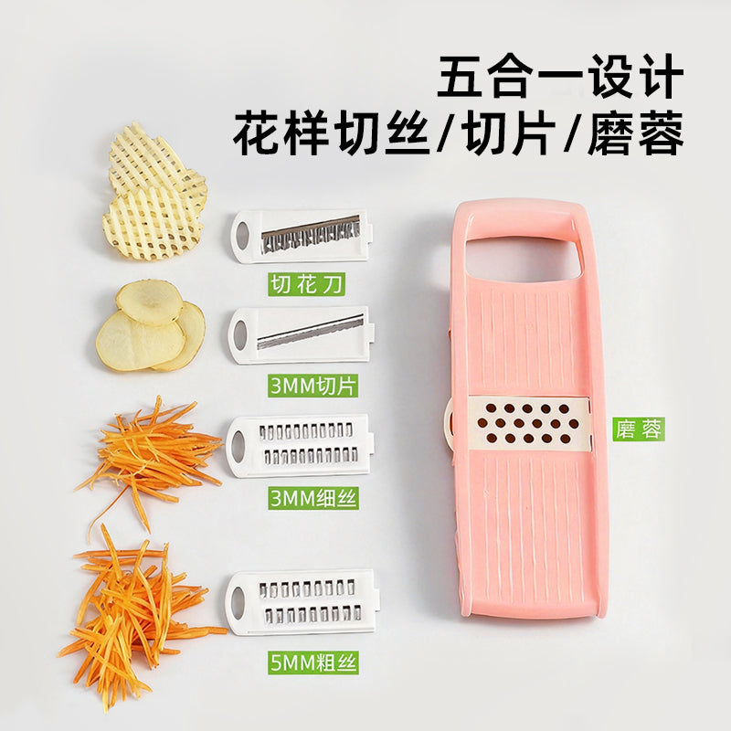 Jiang Yan'ın eyni sürtgəcli məişət mətbəxi tərəvəz sürtgəcli paslanmayan poladdan hazırlanmış kartof parçalayıcı dilimləmə artefaktı